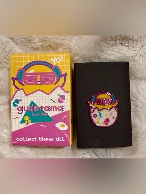 Gudetama Neon 80s Blind Box Enamel Pin